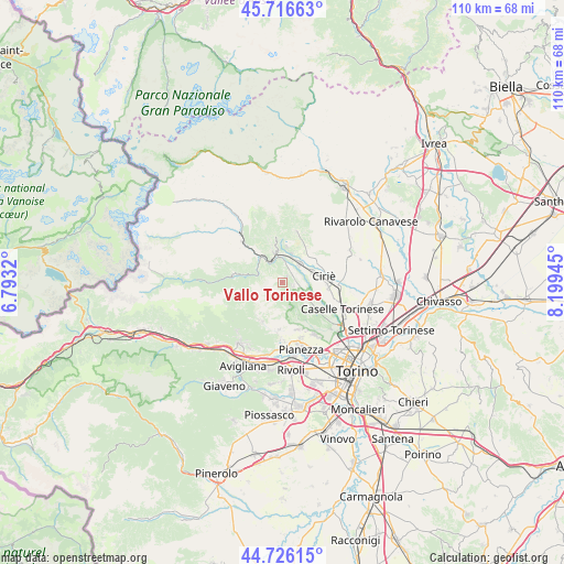 Vallo Torinese on map