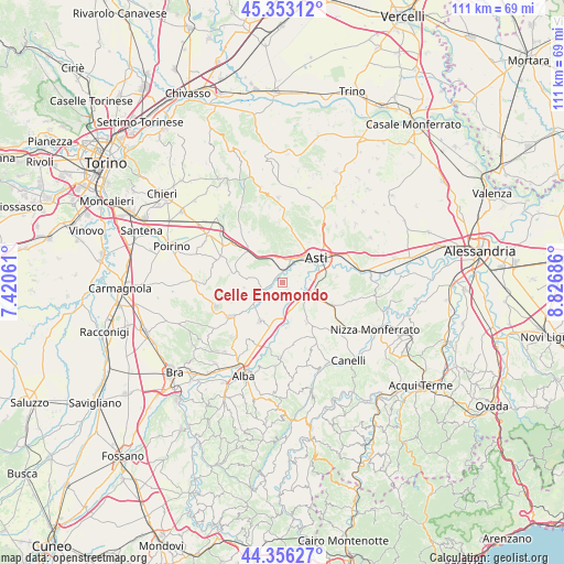 Celle Enomondo on map