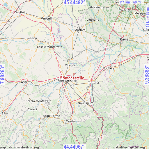Montecastello on map