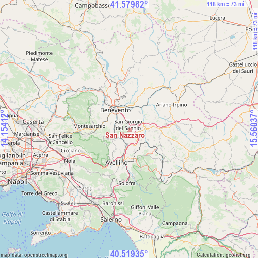 San Nazzaro on map