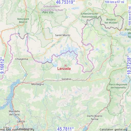 Lanzada on map