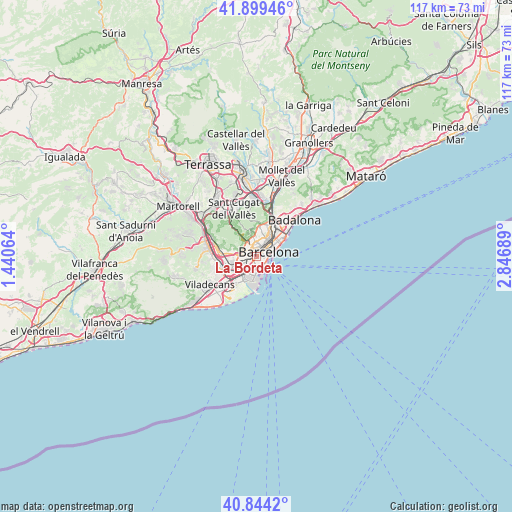 La Bordeta on map