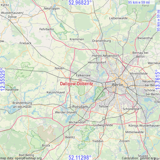 Dallgow-Döberitz on map