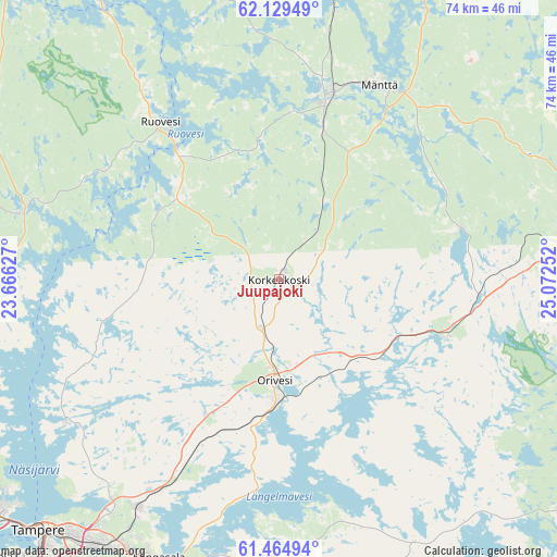 Juupajoki on map