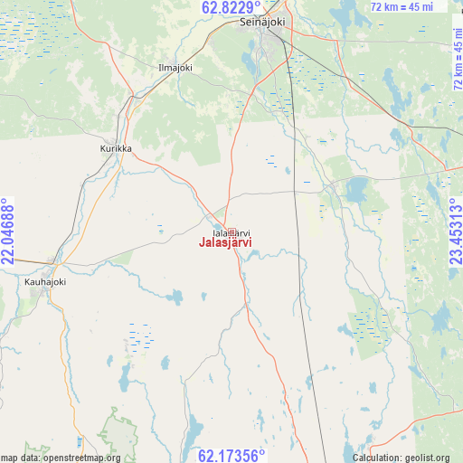 Jalasjärvi on map