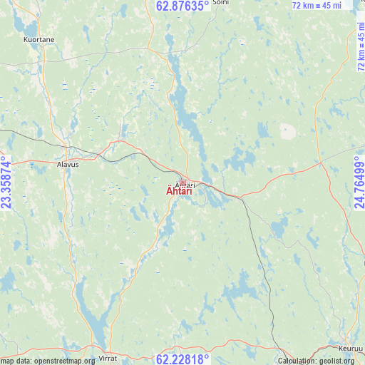 Ähtäri on map