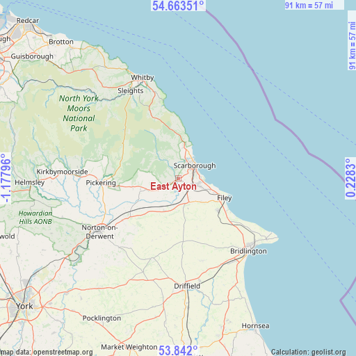 East Ayton on map