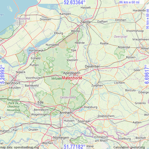 Matenhorst on map