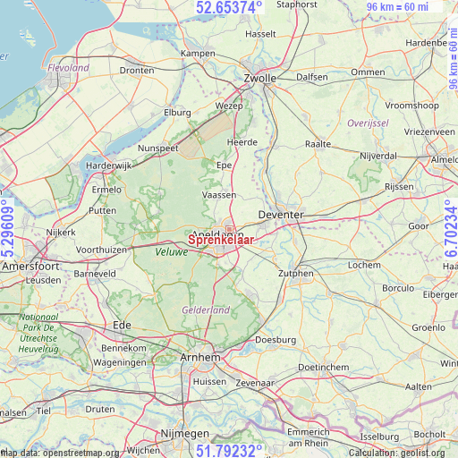 Sprenkelaar on map