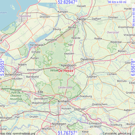 De Heeze on map