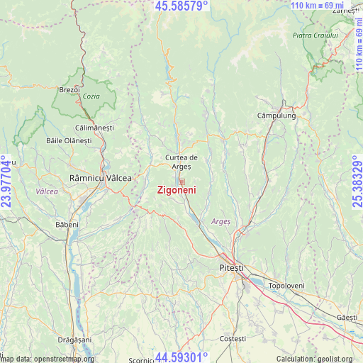 Zigoneni on map