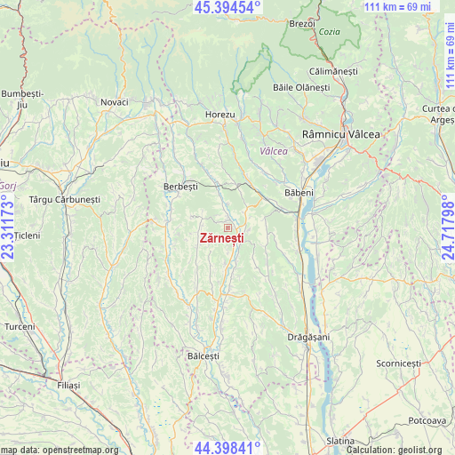 Zărnești on map