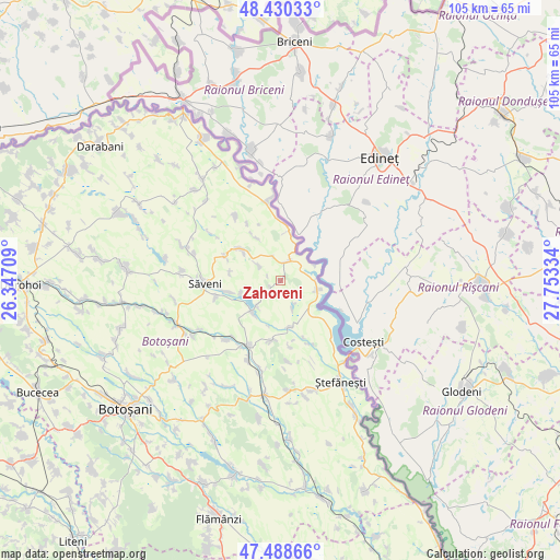 Zahoreni on map