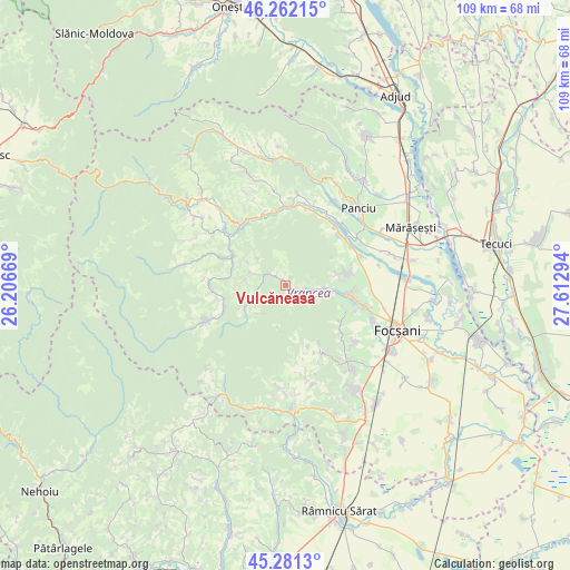 Vulcăneasa on map