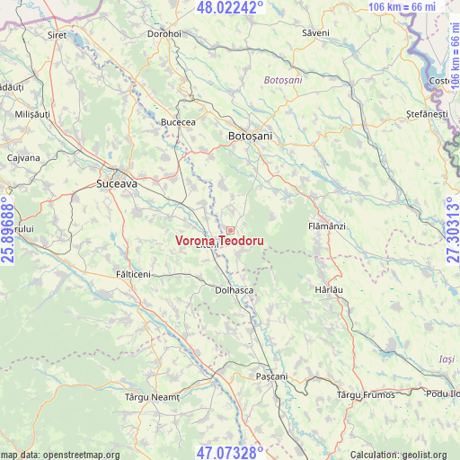 Vorona Teodoru on map