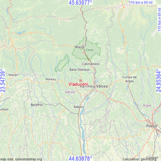 Vlăduceni on map