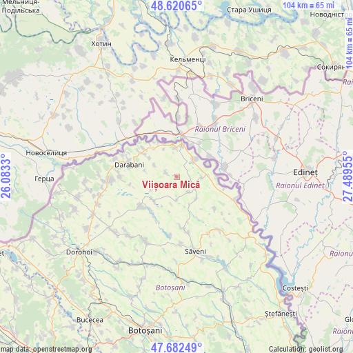 Viișoara Mică on map