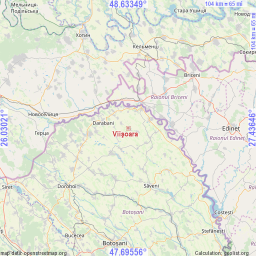 Viişoara on map