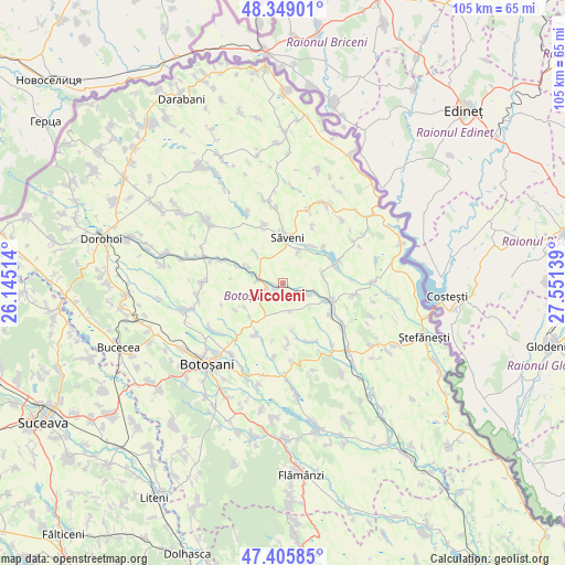 Vicoleni on map