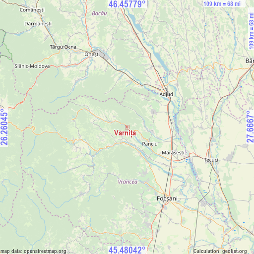 Varnița on map