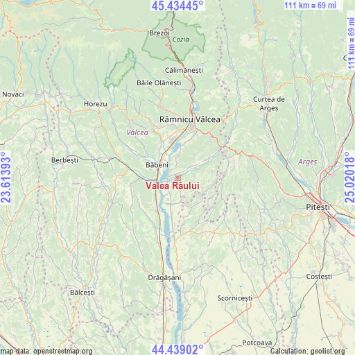 Valea Râului on map