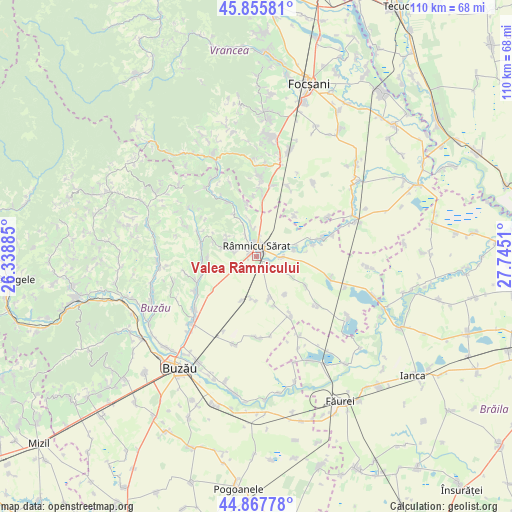 Valea Râmnicului on map