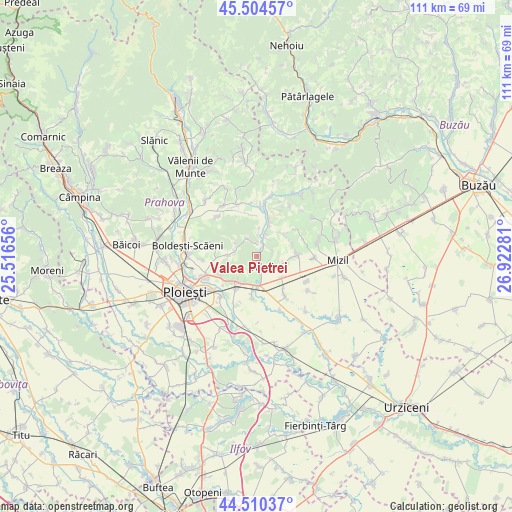 Valea Pietrei on map