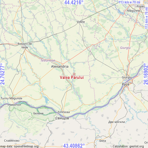 Valea Părului on map