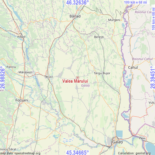 Valea Mărului on map