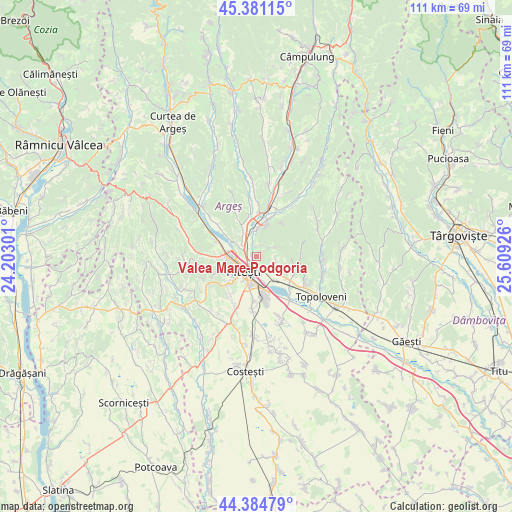 Valea Mare-Podgoria on map