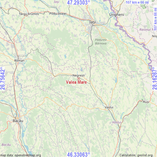 Valea Mare on map