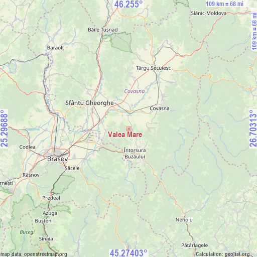 Valea Mare on map