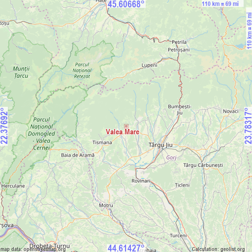 Valea Mare on map