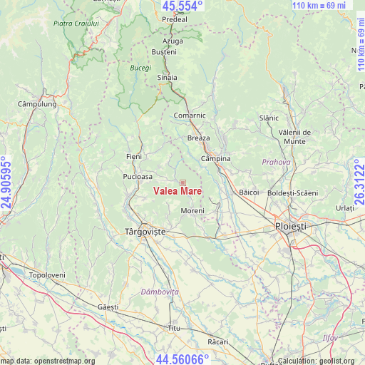 Valea Mare on map