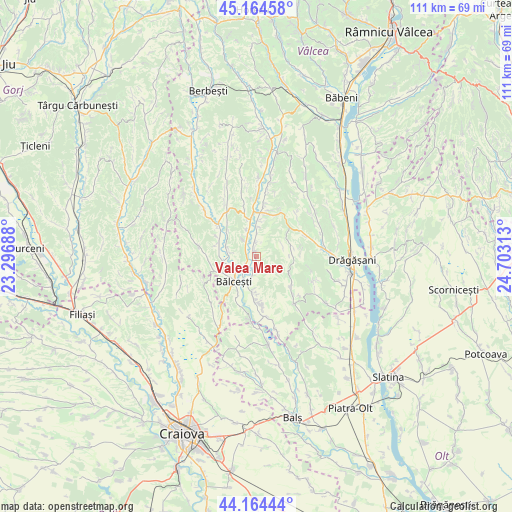 Valea Mare on map