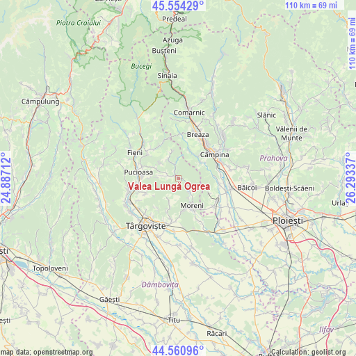 Valea Lungă Ogrea on map