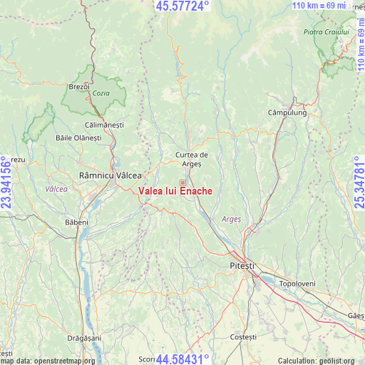 Valea lui Enache on map