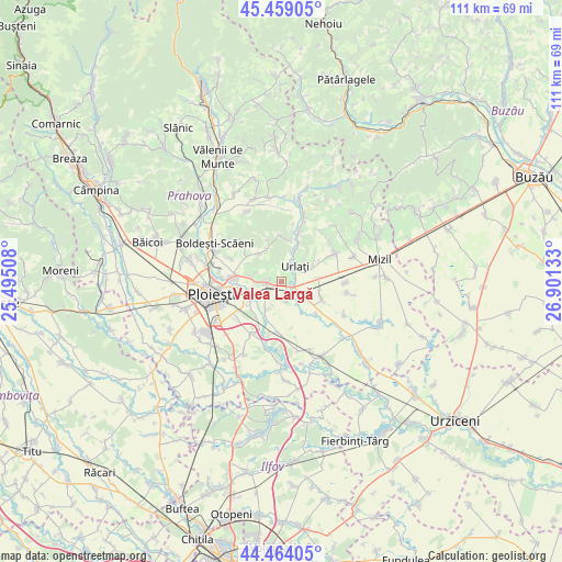 Valea Largă on map