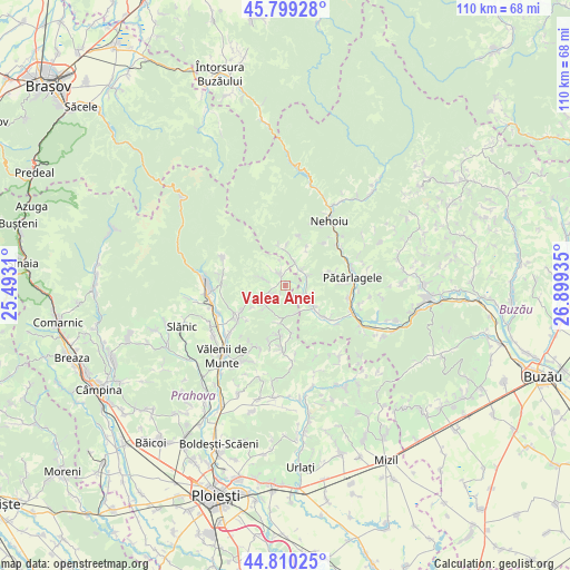 Valea Anei on map