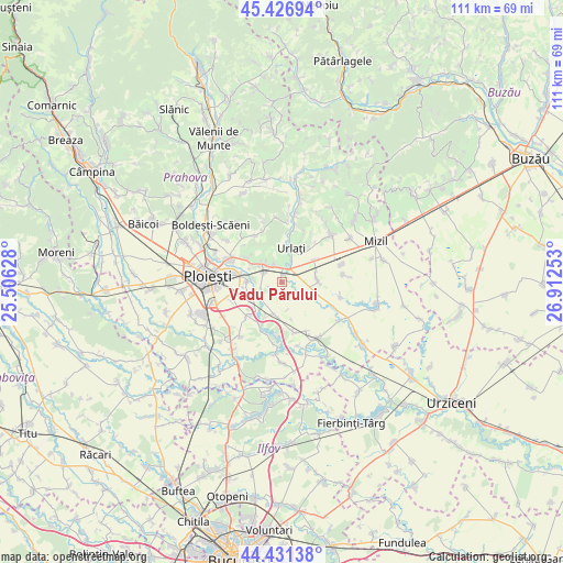 Vadu Părului on map