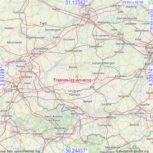 Frasnes-lez-Anvaing on map