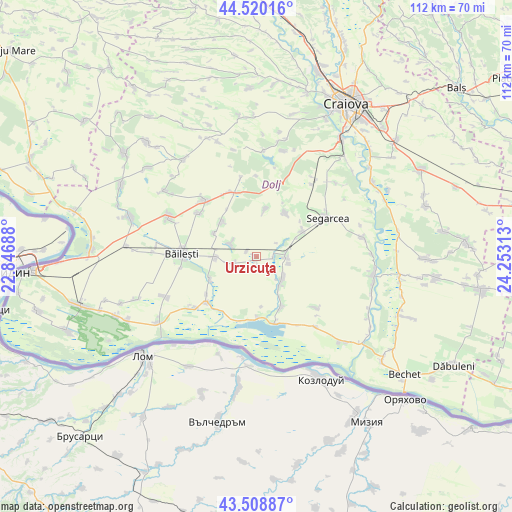 Urzicuţa on map