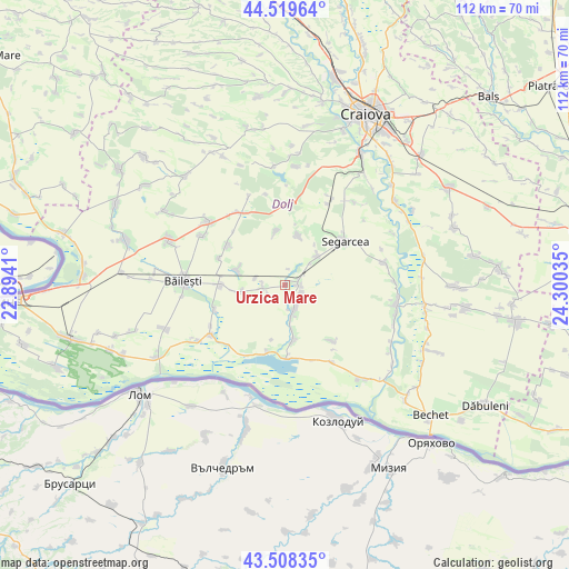 Urzica Mare on map