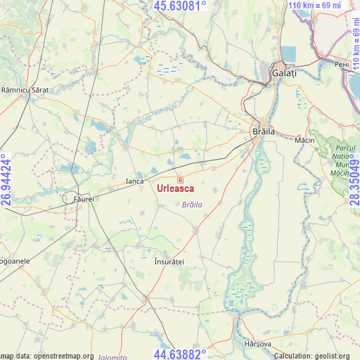 Urleasca on map