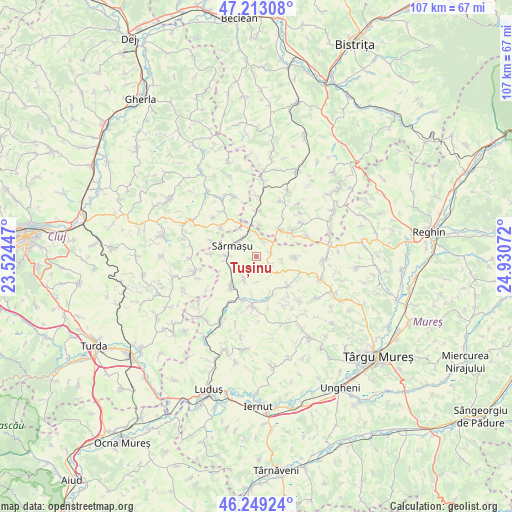 Tușinu on map