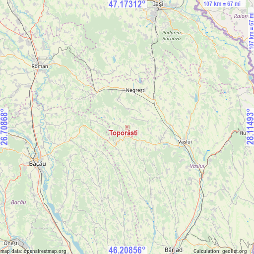 Toporăști on map