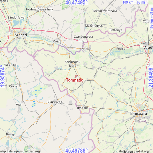 Tomnatic on map