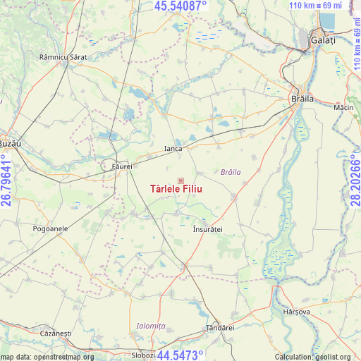 Târlele Filiu on map