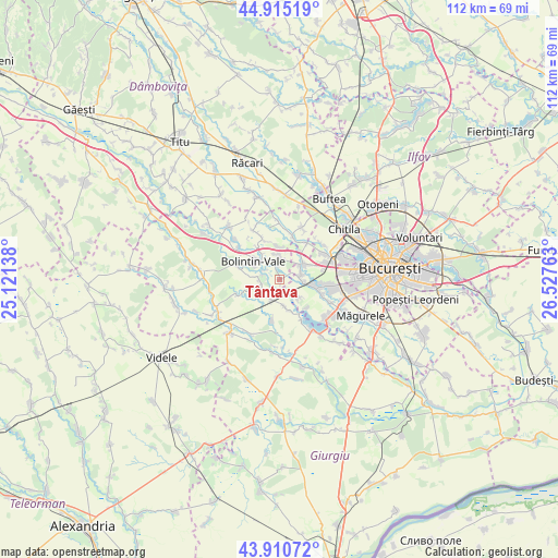 Tântava on map