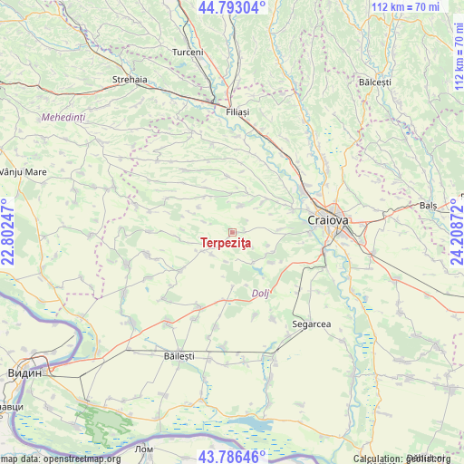 Terpeziţa on map